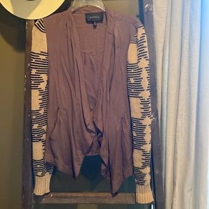 Blu Pepper cardigan in size Medium. Has cute design on sleeves.